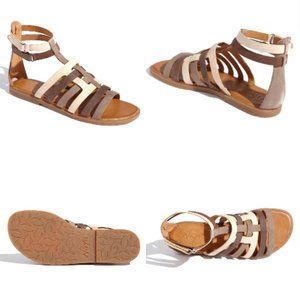 Anthro Open toe Gladiator fisherman sandal Leather upper&Lining 7.5 Peasant Boho